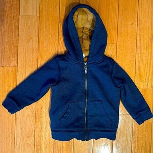 Carter’s 2T Zip Up with teddy lining
